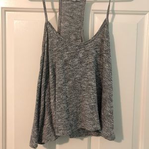American Eagle Outfitters grey crop top